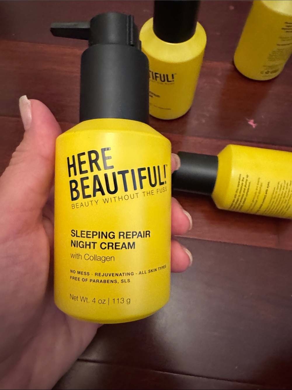 Here Beautiful! Sleeping Repair Night Cream – Yellow (With Collagen)